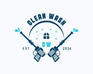 Pressure Washer Cleaner logo design