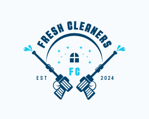 Pressure Washer Cleaner logo design