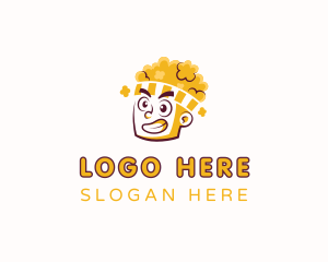 Popcorn Head Boy  Logo