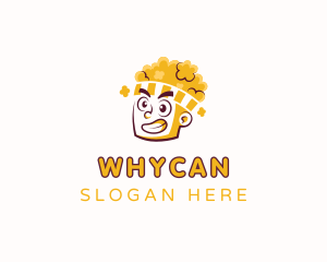 Popcorn Head Boy  Logo