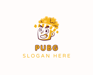 Restaurant - Popcorn Head Boy logo design
