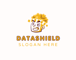 Diner - Popcorn Head Boy logo design