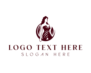 Woman Fashion Gown Logo