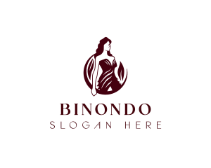 Woman - Woman Fashion Gown logo design