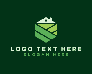 Hexagonal - Garden Lawn Landscaping logo design