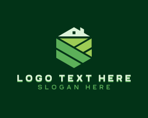 Hexagon - Garden Lawn Landscaping logo design