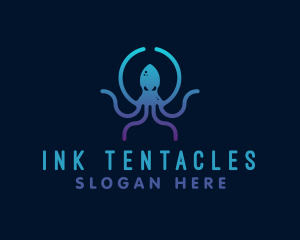 Tentacles - Abyss Kraken Monster logo design