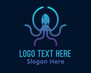 Monster - Kraken Sea Monster logo design