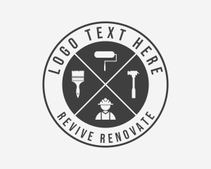 Renovation Contractor Tool logo design