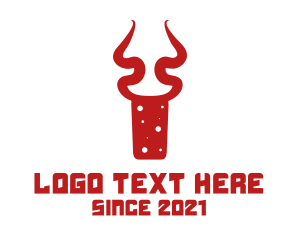 Horns - Antelope Cork Bottle logo design