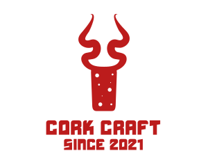 Cork - Antelope Cork Bottle logo design