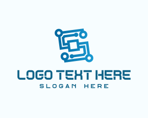 Information Technology - Circuit Processor Technology logo design