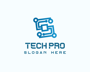 Processor - Circuit Processor Technology logo design