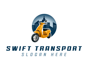 Transportation - Scooter Motorcycle Transportation logo design