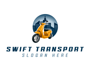 Scooter Motorcycle Transportation logo design