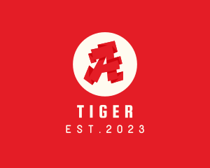 Etsy - Red Letter A logo design