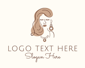 Feminine - Elegant Lady Jewelry logo design