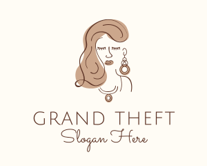 Jeweller - Elegant Lady Jewelry logo design