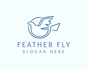 Freedom Flying Dove logo design