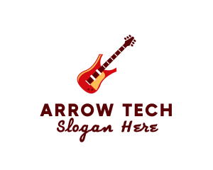 Electric Guitar Instrument logo design