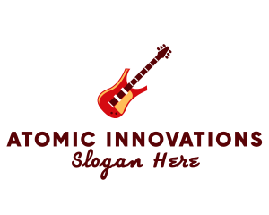 Electric Guitar Instrument logo design