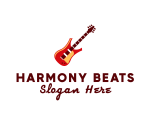 Concert - Electric Guitar Instrument logo design