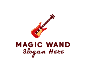 Electric Guitar Instrument logo design