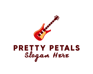 Electric Guitar Instrument logo design