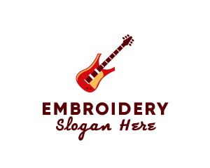 Electric Guitar Instrument logo design