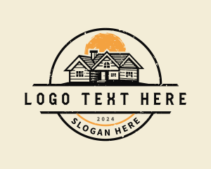 Roofing - House Carpentry Construction logo design