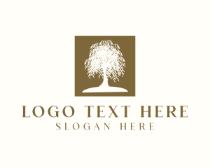 Eco - Leaf Tree Hill logo design