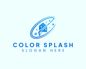 House Pressure Washer Cleaning logo design