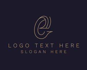 Minimalist - Minimalist Gold Letter C logo design