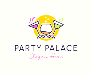 Cocktail Beverage Party logo design