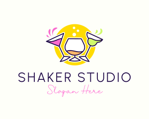 Shaker - Cocktail Beverage Party logo design