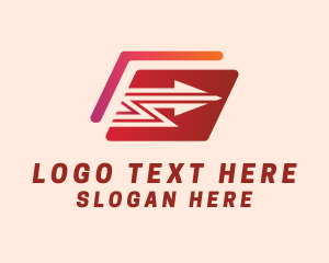 Shipping - Arrow Box Express logo design