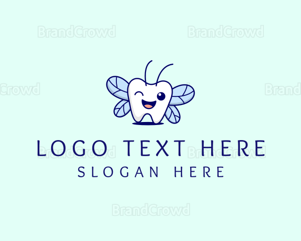 Smiling Tooth Fairy Logo