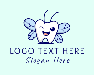 Fairy - Smiling Tooth Fairy logo design