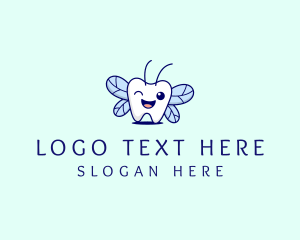 Dental - Smiling Tooth Fairy logo design