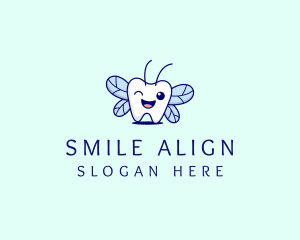 Orthodontics - Smiling Tooth Fairy logo design