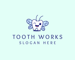 Tooth - Smiling Tooth Fairy logo design