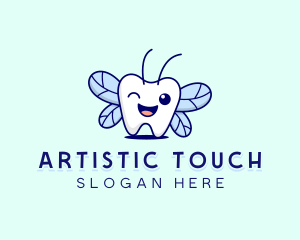 Smiling Tooth Fairy logo design