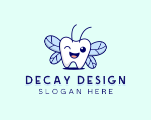 Smiling Tooth Fairy logo design