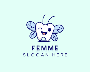 Smiling Tooth Fairy logo design