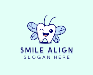 Smiling Tooth Fairy logo design