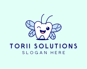 Smiling Tooth Fairy logo design