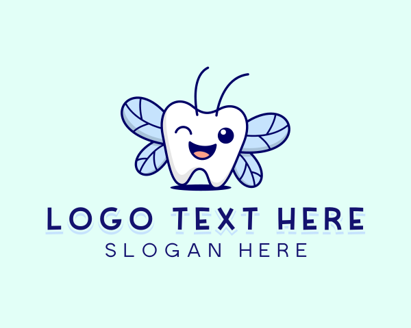 Fairy - Smiling Tooth Fairy logo design