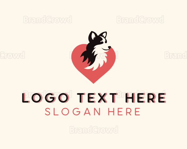 Dog Canine Heart Logo