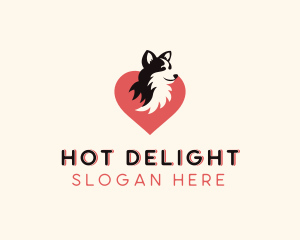 Husky Dog Canine  logo design