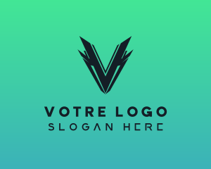 Esports Gaming Letter V logo design